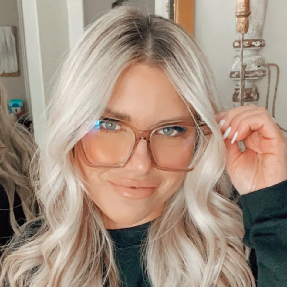 BECKY IV - AMBER TORTOISE + BLUE LIGHT TECHNOLOGY GLASSES - Image 5