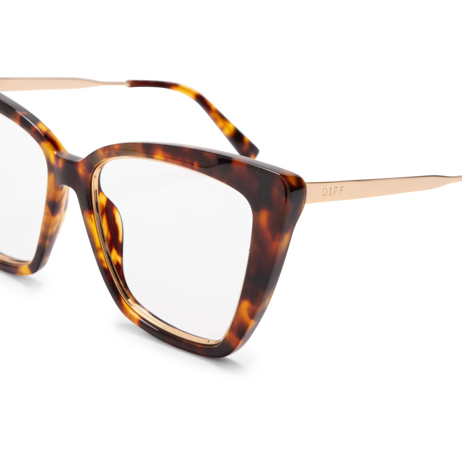 BECKY IV - AMBER TORTOISE + BLUE LIGHT TECHNOLOGY GLASSES - Image 4