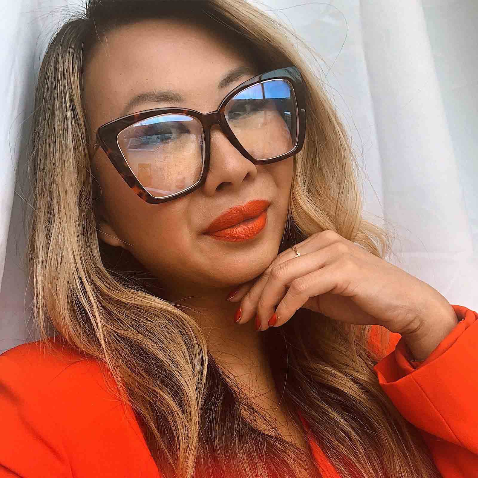 BECKY IV - AMBER TORTOISE + BLUE LIGHT TECHNOLOGY GLASSES - Image 7