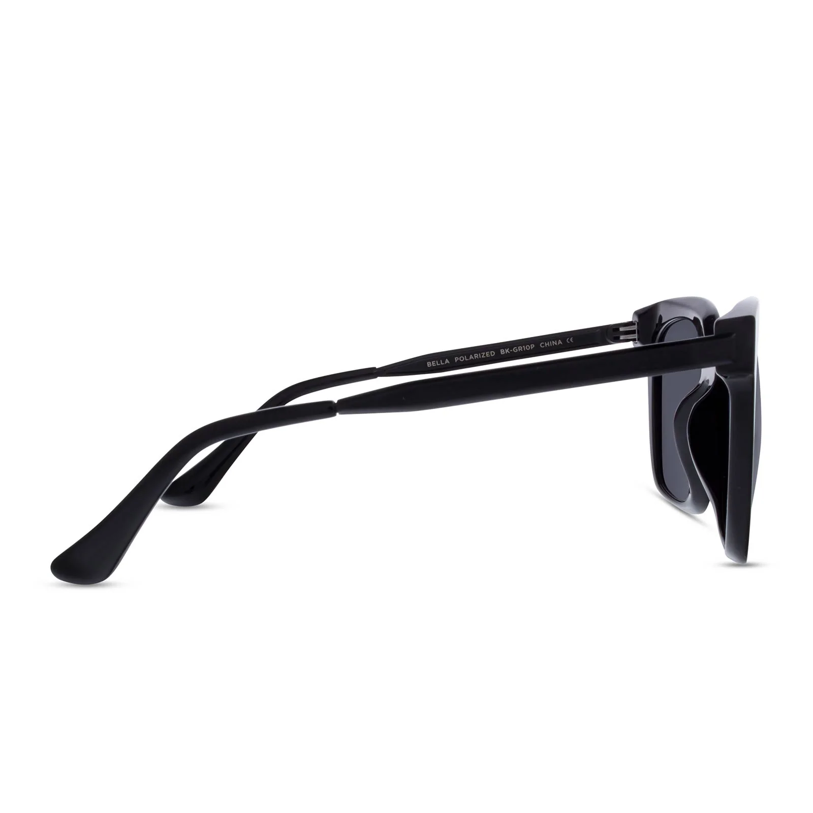 BELLA - BLACK + GREY + POLARIZED SUNGLASSES - Image 3