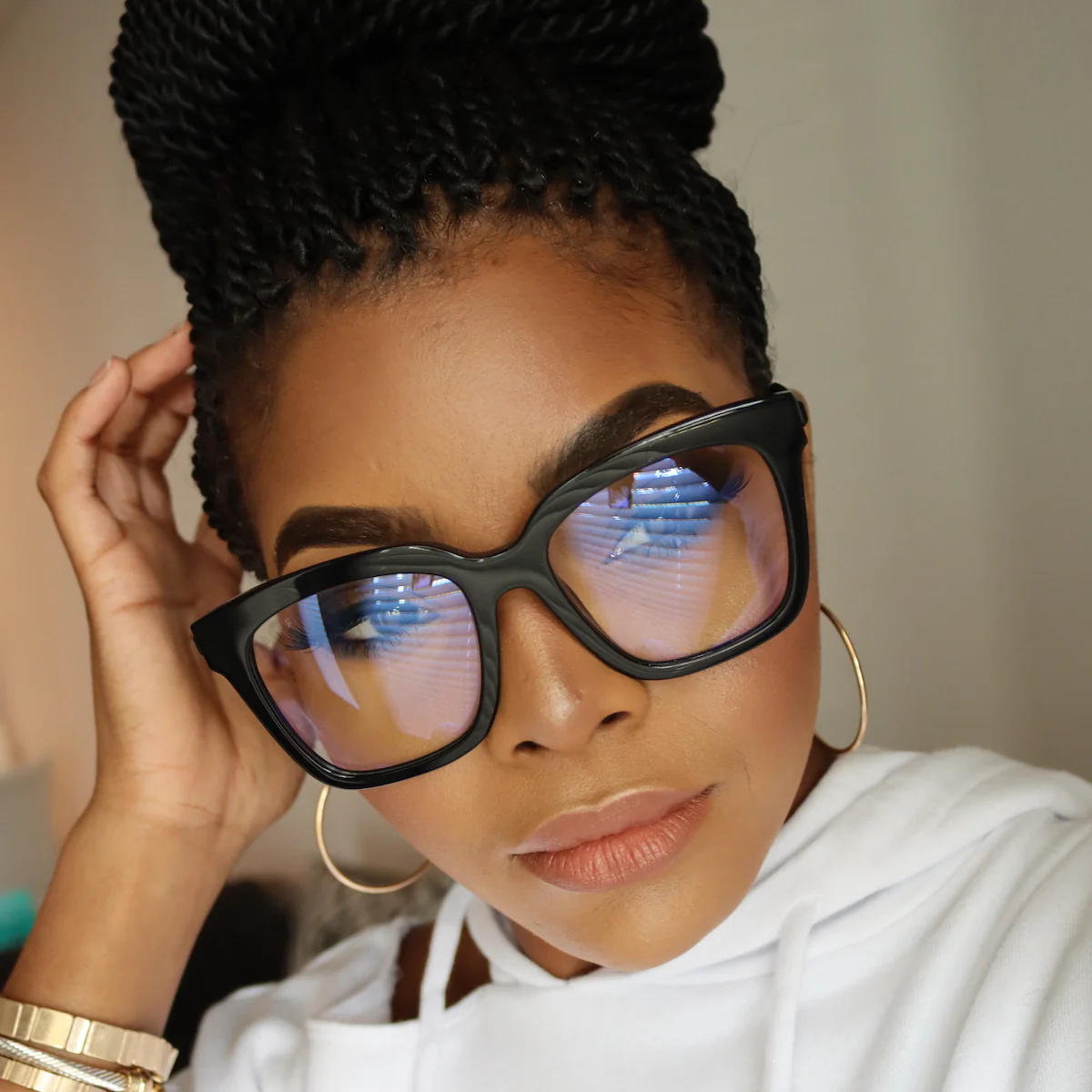 BELLA - ESPRESSO TORTOISE + BLUE LIGHT TECHNOLOGY GLASSES - Image 6