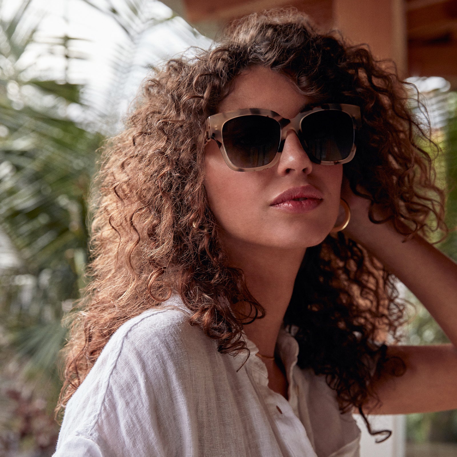 BELLA II - CREAM TORTOISE + GREY GRADIENT SUNGLASSES - Image 11