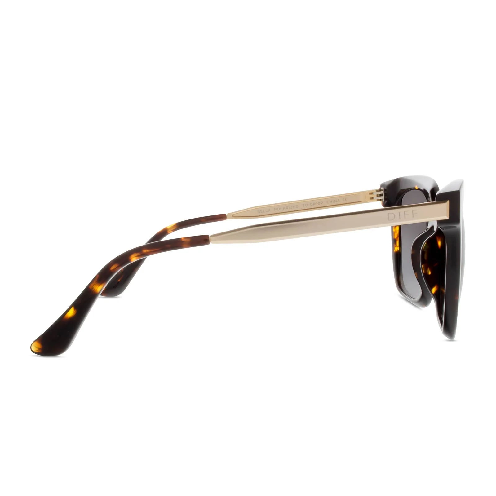 BELLA - TORTOISE + GREY + POLARIZED SUNGLASSES - Image 3