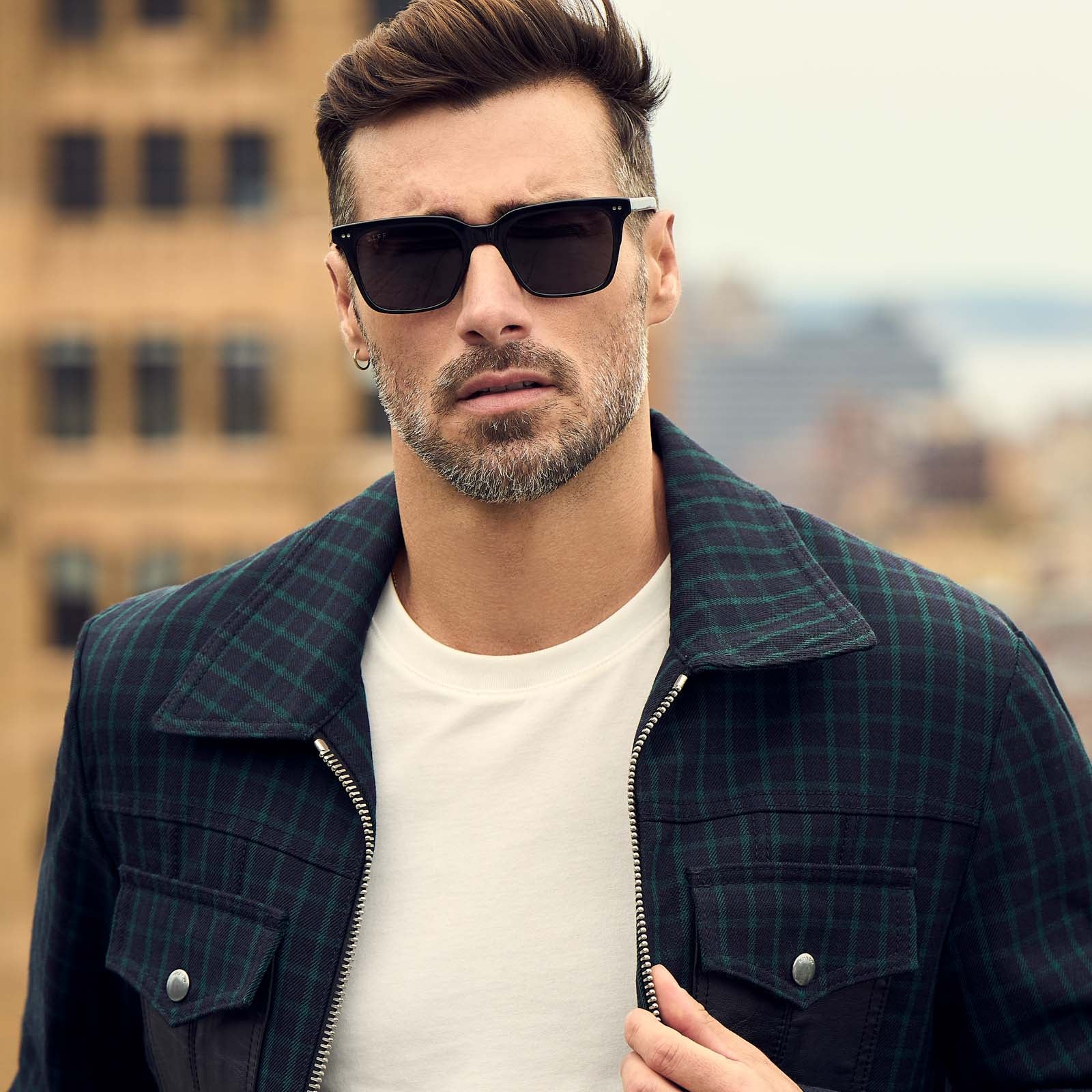 BILLIE - BLACK + GREY + POLARIZED SUNGLASSES - Image 10