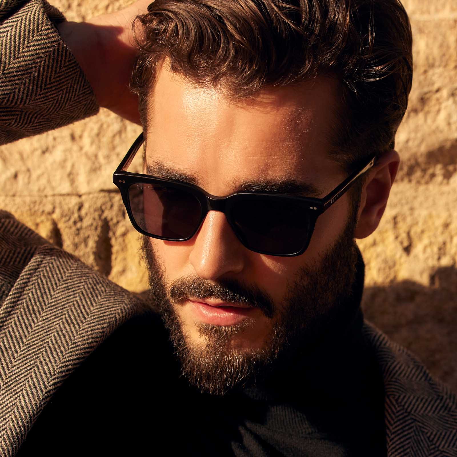 BILLIE - BLACK + GREY + POLARIZED SUNGLASSES - Image 11