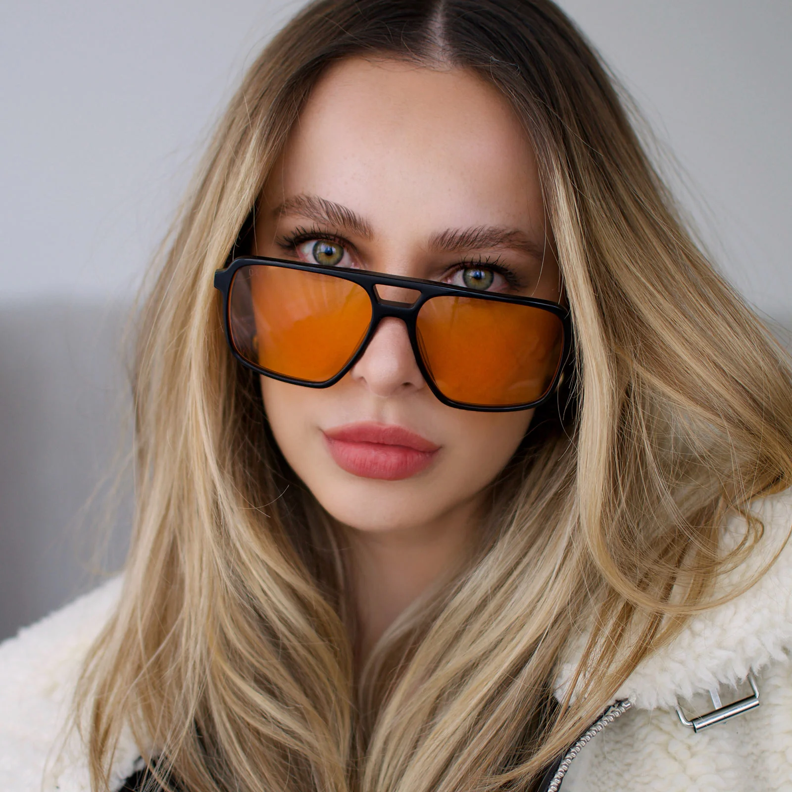 FENNEC SHAND™ - BLACK + ORANGE SUNGLASSES - Image 12
