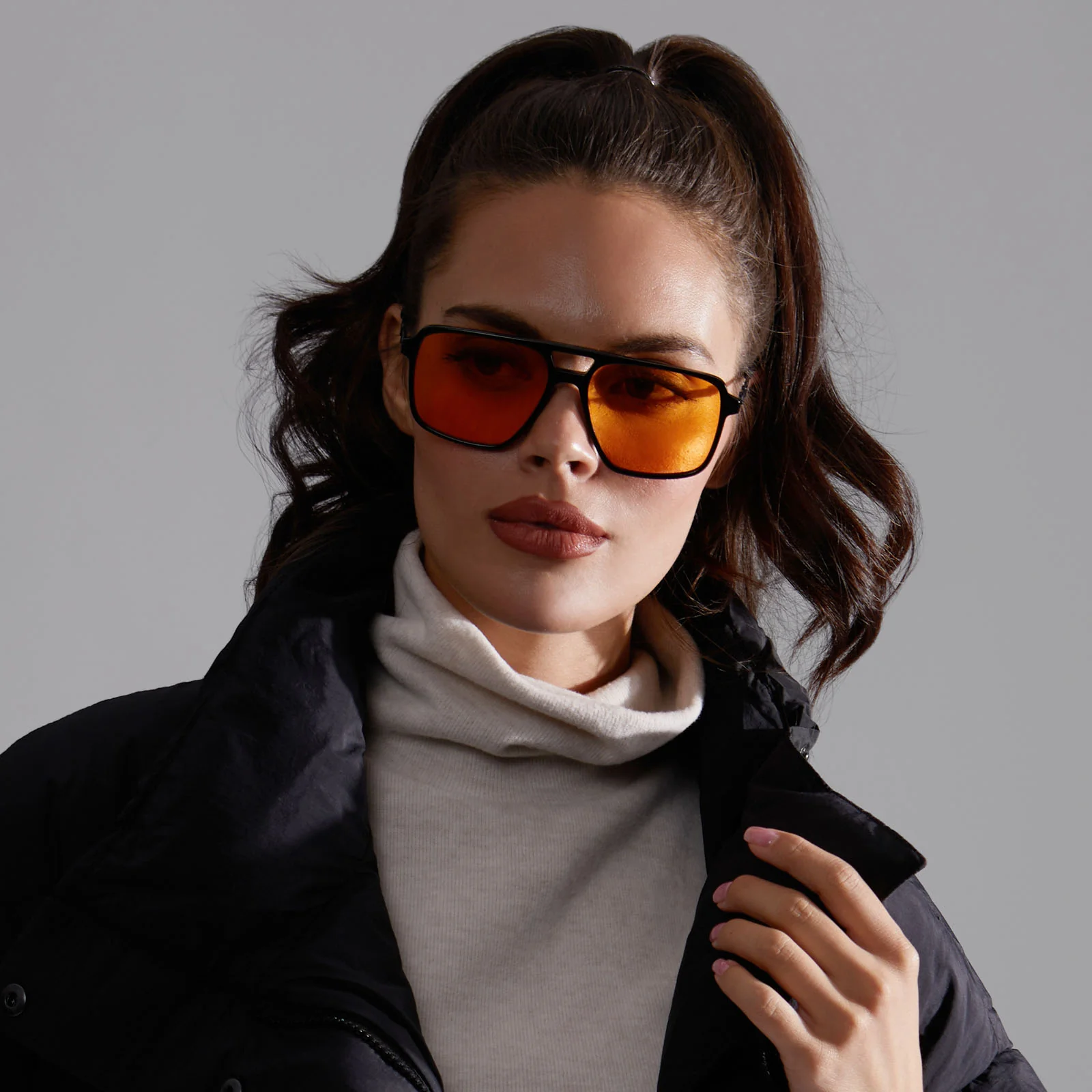FENNEC SHAND™ - BLACK + ORANGE SUNGLASSES - Image 7