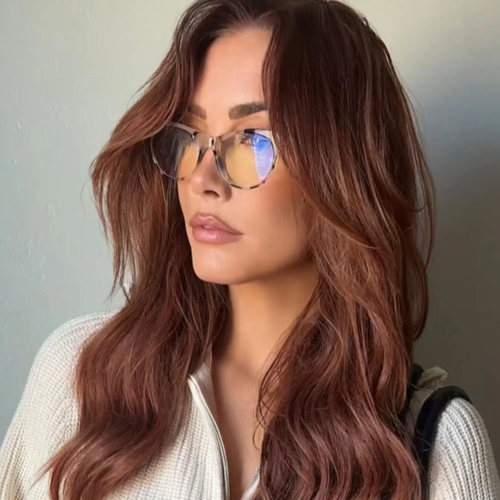 JADE - CREAM TORTOISE + BLUE LIGHT TECHNOLOGY GLASSES - Image 6