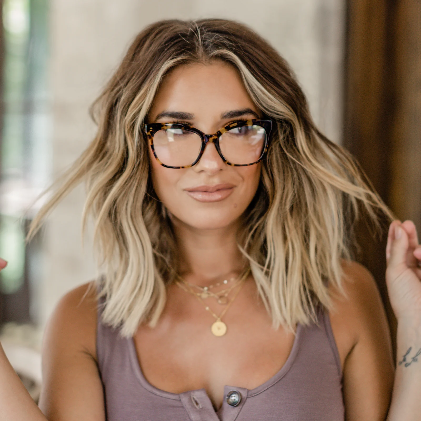 WINSTON - CREAM TORTOISE + BLUE LIGHT TECHNOLOGY GLASSES - Image 9